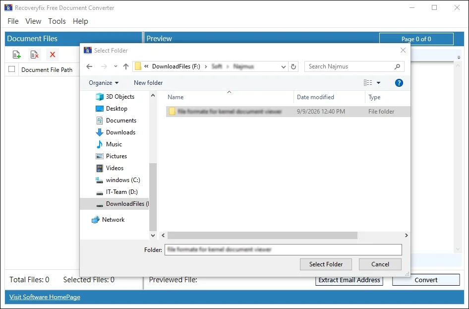 Select Folder