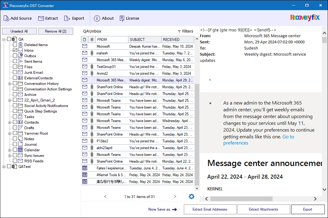 Preview Email Content