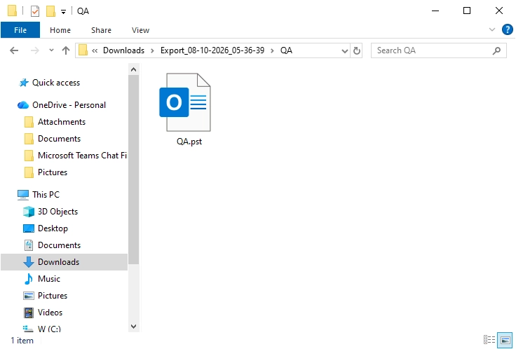 resultant OST file